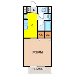 ノーブルＦＵＪＩＩ　Ｂの物件間取画像